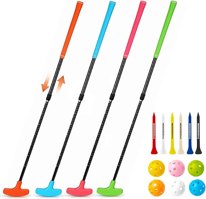 THIODOON Golf Putters for Men and Women Two-Way Kids Putter Mini Golf Putter for Right or Left Handed Golfers Adjustable Length Golf Putter Suitable for Children, Teenagers and Adults