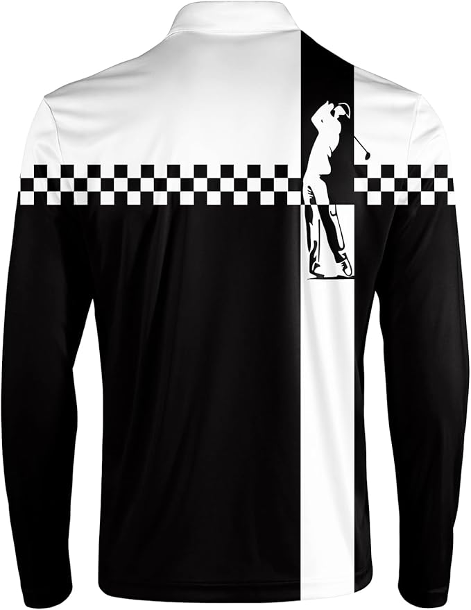 Men's Long Sleeve Golf Shirt Quick Dry 3 Button Work Fishing Outdoor Casual Collar Shirt