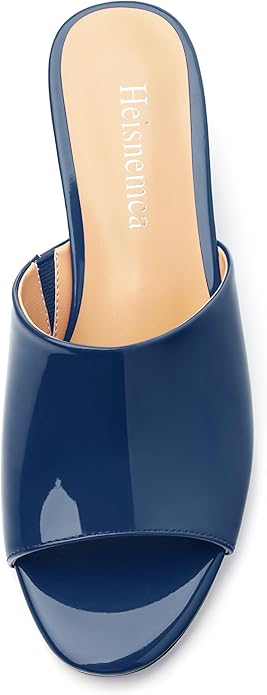 Wedge Sandals for Women Open Toe Wedge Heels Womens Matte High Heel Sandal Round Toe Heeled Wedge Sandals Slip on Casual shoes 2 inch