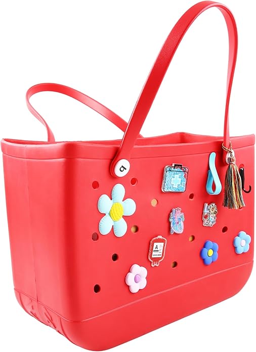 Acrylic Decoration Accessory for Bogg Bag and Simply Southern Tote,Insert Bag Charm for Beach Handbag Tote Bag