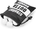 Golf Valuables Pouch, Leather Golf Tee Pouch with Drawstring Closure Golf Ball Handbag Portable Ball Pouch Golf Accessories for Men Women