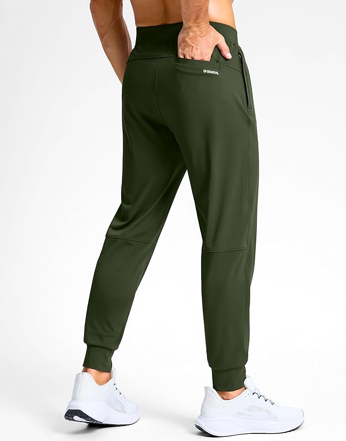 G Gradual Men's Golf Joggers Pants with Zipper Pockets Stretch Sweatpants Slim Fit Track Pants Joggers for Men Work Running