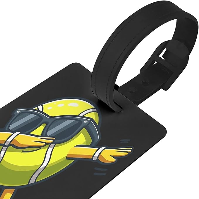 Tennis Balls Luggage Tag Suitcase Identify Labels Personalized Travel Bag Tag 2.5X4.1Inch