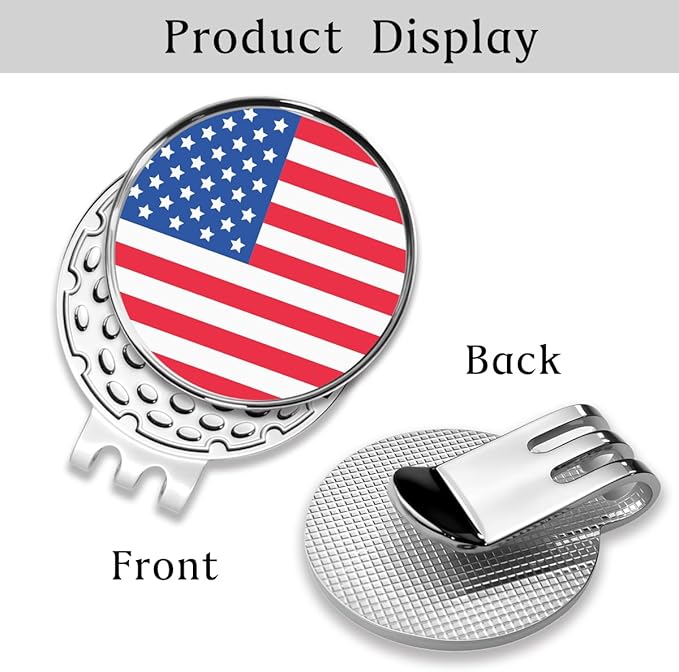 Personalized Golf Ball Marker Hat Clip – Custom Magnetic Ball Marker with Your Photo, Name, Logo or Initials – Unique Golf Gift for Men, Dad, Coach, Golfer