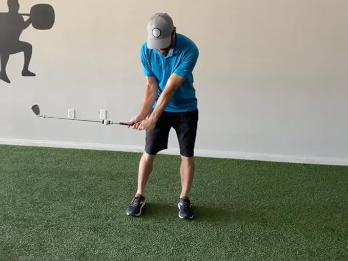 XactSwing Golf Swing Trainer with Double Slide Technology, All-in-One Design for Men, Women, Youth, and Teen Golfers to Enhance Timing, Club Control, and Swing Mechanics
