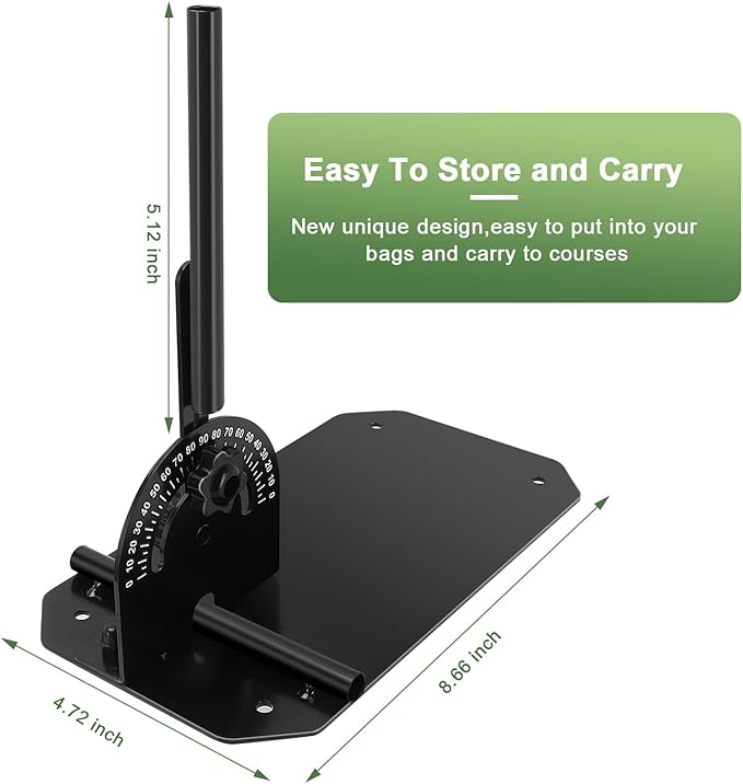 Golf Alignment Stick Holder with Holder Angle Plate,Professional Swing Trainer,Golf Swing Plane Trainer Aid for Aiming Putting Swing,Golf Teaching, Multi-Functional for All Levels of Golfer