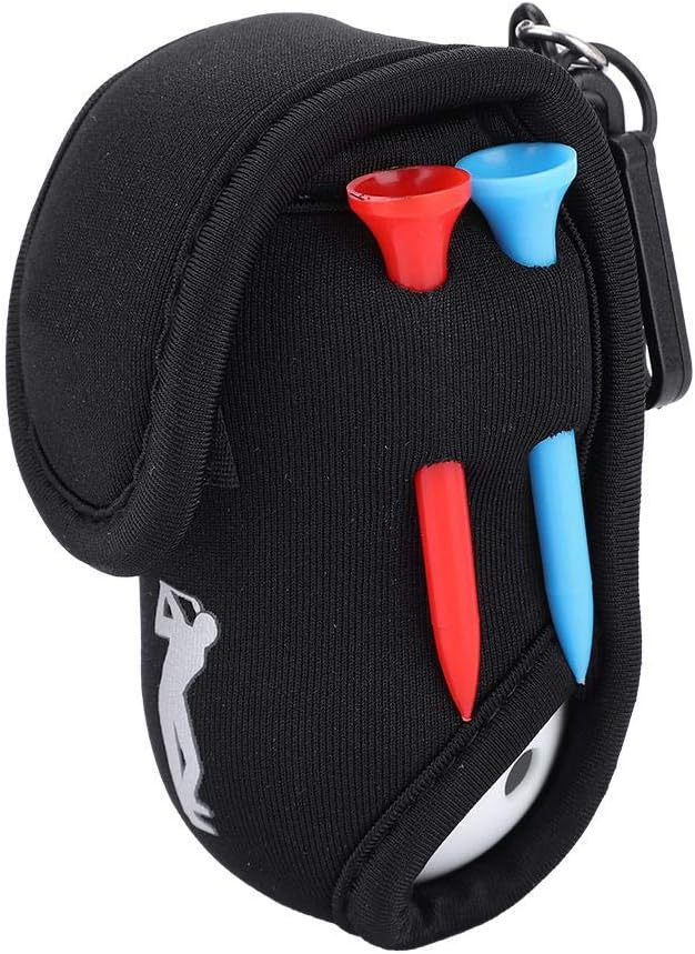 Dioche Golf Ball Waist Bag, Portable Golf Ball Bag Tool Storage Holder Golfer Mini Waist Pouch Pack with Tees Hollow Balls