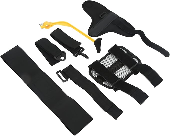 5Pcs Golf Swing Trainer Set, Swing Correcting Arm Band, Wrist Fixed Band and Leg Rod Corrector, PVC Neoprene Posture Correction Training Aid for Golfers, Includes Arm Band