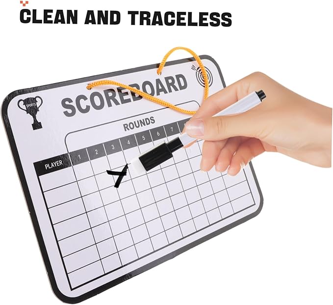 Dry Erase Golf Scoreboard Double-Sided Competition Score Board for Boy Girl Tracking for Golf Training User-Friendly Design for All Ages