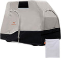 Roastove Golf Cart Cover, 420D PU Whaterproof, Universal Fits for Most Brand 2+2 Passenger Car, All Weather Outdoor Protection Weatherproof