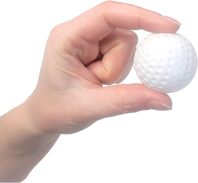 Golf Balls for Kids - Pack (Standard 1.5" Size) Hollow Plastic Practice Ball for Indoor Training, Golf Theme Decoration, Cupcake Toppers, Kids Play, Sports Birthday Party Favors and More