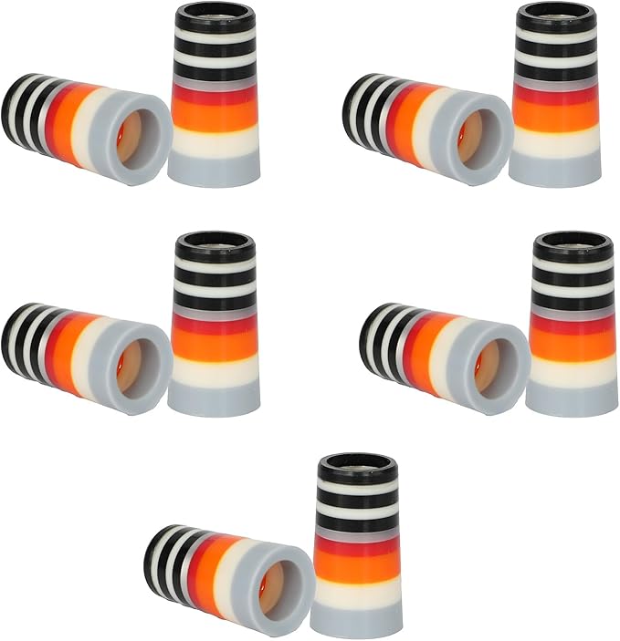 10 Pcs Golf Ferrules,Golfing Club Ferrules Colorful Golfing Iron Ferrules Fit 0.35Inch Tapered Steel Shafts