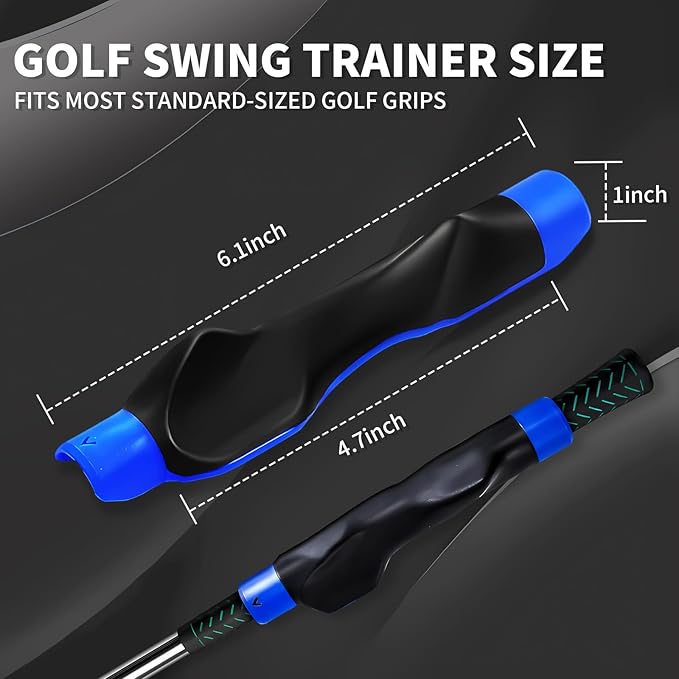 Golf Grip Trainer for Correct Hand Position Golf Training Aid Practice Kit for Right Handed PlayersTrainer Grip for Golf Clubs to Improve Swing Consistency