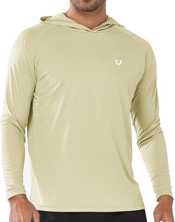 NORTHYARD Men's UPF 50+ Hoodie Shirts Long Sleeve Sun Protection Fishing Swim Beach UV SPF Rash Guard Quick Dry Lightweight