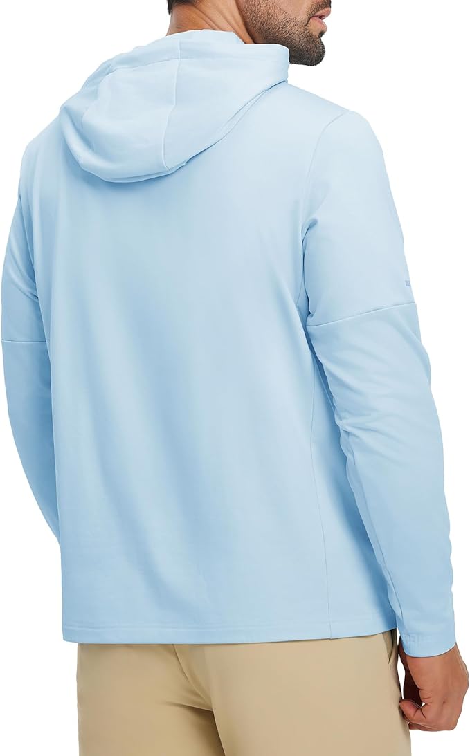 Hoodies for Men Golf Fleece Hooded Sweatshirts Dry Fit Athletic Lightweight Casual Midlayer Mens Hoodies Pullover