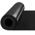 1/8" Thick 80" x 40" Heavy Duty Solid Rubber Sheet, High Temp Silicone Rubber Roll, Waterproof SBR Mat for DIY Pads, Cushioning, Flooring - Black