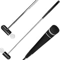 Golf Putting Training Aid - 35" Sweet Spot Practice Putter with Micro Head - Stainless Steel Alignment Tool to Improve Center Contact, Tempo & Muscle Memory (Right/Left Handed)