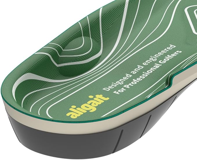 aligait Performance Golf Insoles: Increase Drive Distance, Enhance Swing Stability & Reduce Foot Fatigue (Small: US (M) 4~6 / (F) 5.5~7.5)