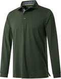 Mens Polo Shirts Short and Long Sleeve Casual Solid Stylish Dry Fit Performance Designed Collared Golf Polo Shirts for Men
