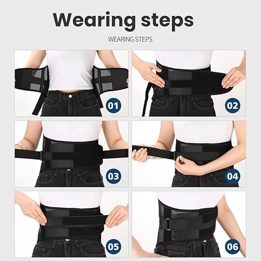 New Lower Back Brace for Men and Women, Lumbar Support with Adjustable Straps, Breathable & Heavy Duty, IV-Shaped Support for Sciatica Pain Relief, Posture Corrector for Rehabilitation, Work, Sports