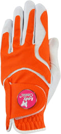 Women’s Form Fit Golf Glove – Lightweight, Flexible & Stylish with Leather Palm Patch – Soft Flex Comfort – Right or Left Hand