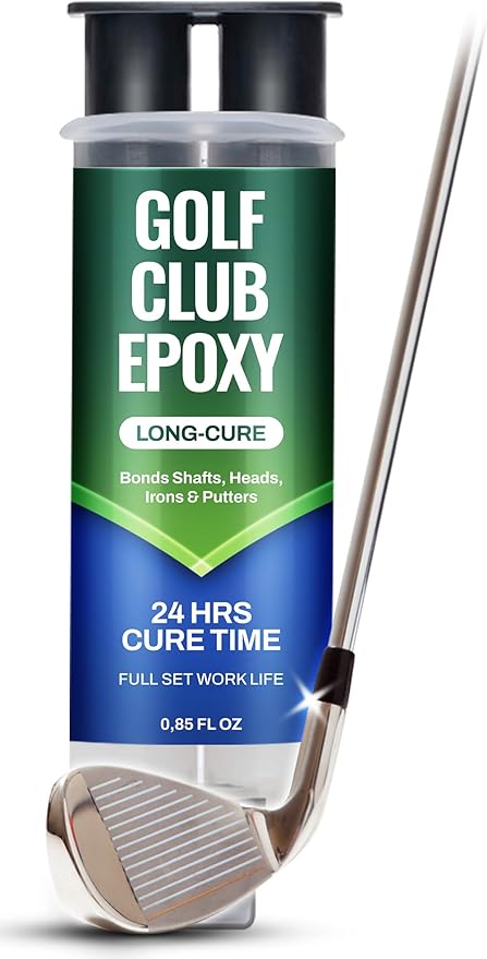 Golf Club Epoxy – Epoxy Glue for Golf Club Repair for All Golf Shafts, Heads, Drivers, Putters, and Irons, Works on Graphite & Steel Shafts
