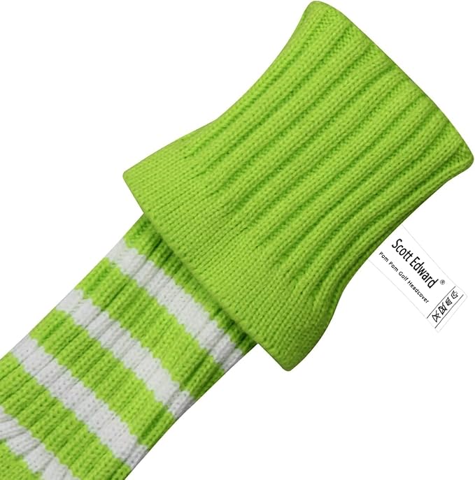 Scott Edward 1/3/4PCS Multi-Style Optional Individualized Knit Golf Club Head Covers, Driver Wood(460cc) Fairway Wood and Hybrid(UT)，for Male/Female Golfers,Custom
