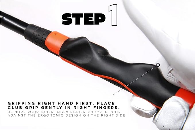 Links Golf Grip Trainer LH/RH Attachment for Improved Hand Positioning on Golf Club - Golf Swing Trainer