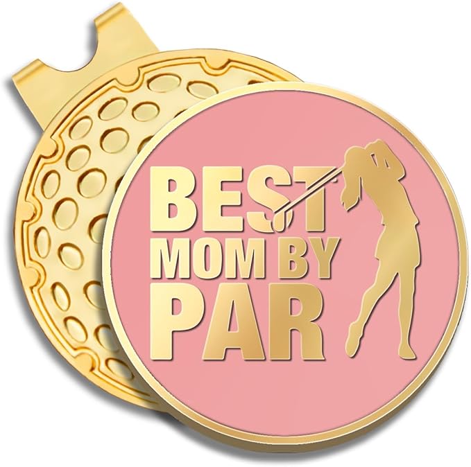 Pink Golfer Ball Marker with Magnetic Hat Clip, Funny Golf Accessories Gifts for Men Women, Novelty Birthday Gifts for Men Women Golfer Fan