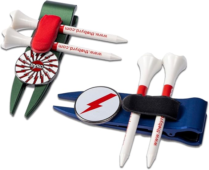 The Byrd Divot Clyp Golf Multitool - Divot Tool & Clip | Organizes Your Tees, Ball Marker & Divot Tool All in One | Essential Golf Gear for Focused Rounds | Golf Accessories for Men (Green)