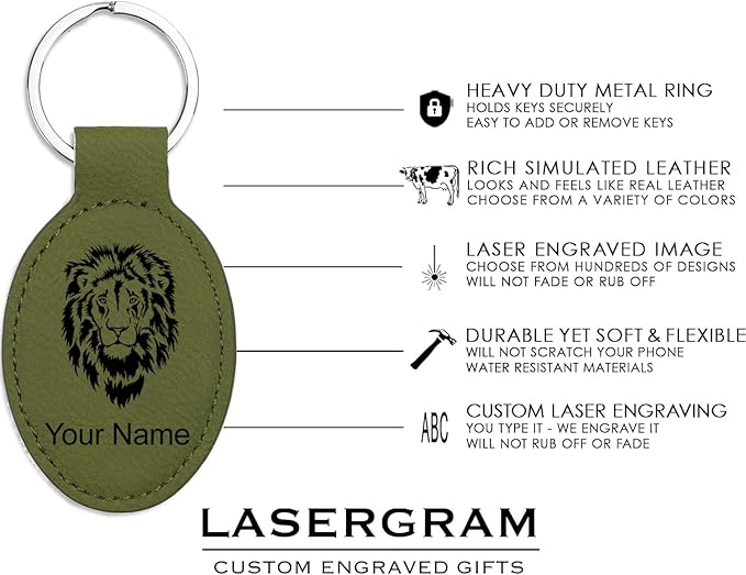 LaserGram Oval Keychain, Water Polo, Personalized Engraving Included