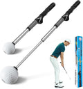 Pro-Level Retractable Golf Swing Trainer - Right-Handed Click Stick Golf Grip Trainer | Practice & Pre-Round Warm-Up Golf Training Aid