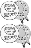 FINGER TEN Golf Ball Marker with Hat Clip Markers Assorted Patterns Value Gift Set Mark Golf Divot Tool Accessories for Men Women Kids