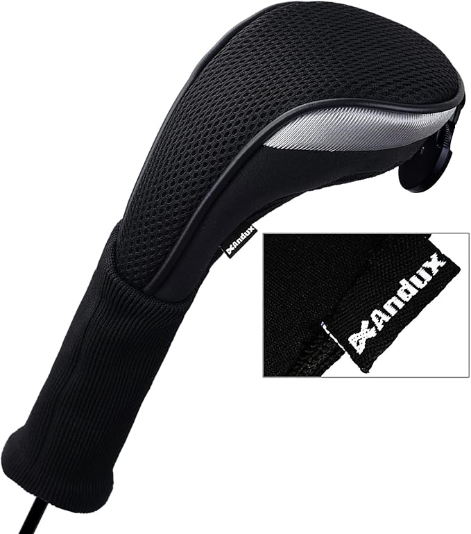 Andux 4pcs/Pack Long Neck Golf Hybrid Club Head Covers Dial No. Tag CTMT-02