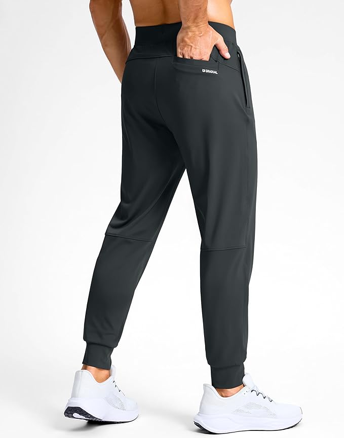 G Gradual Men's Golf Joggers Pants with Zipper Pockets Stretch Sweatpants Slim Fit Track Pants Joggers for Men Work Running