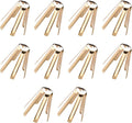 10Pcs Universal Brass Golf Shaft Adapter Shims Fits .335 .350 .355 .370 for All Shaft - 6 Legs Brass Golf Shaft Shims Golf for Workshop - Golf Brass Adapter Spacer Shims for Iron Shaft