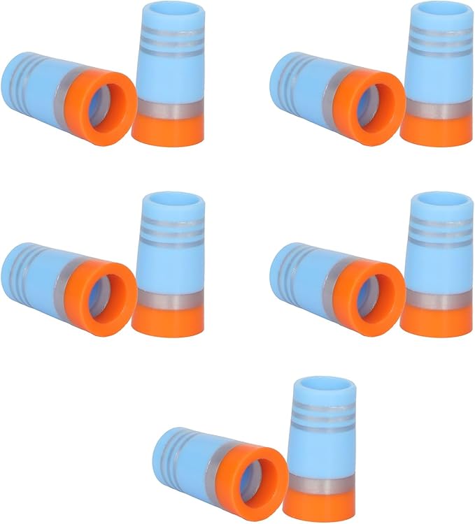 10 Pcs Golf Ferrules,Golfing Club Ferrules Colorful Golfing Iron Ferrules Fit 0.35Inch Tapered Steel Shafts