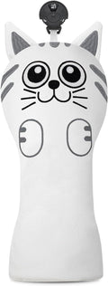 Golf Kitty Head Cover Golf Club White Leather Headcovers 1pc/4pcs Set Fits Driver Fairway Wood Hybrid Utility Putter Iron Wedge Headcover.