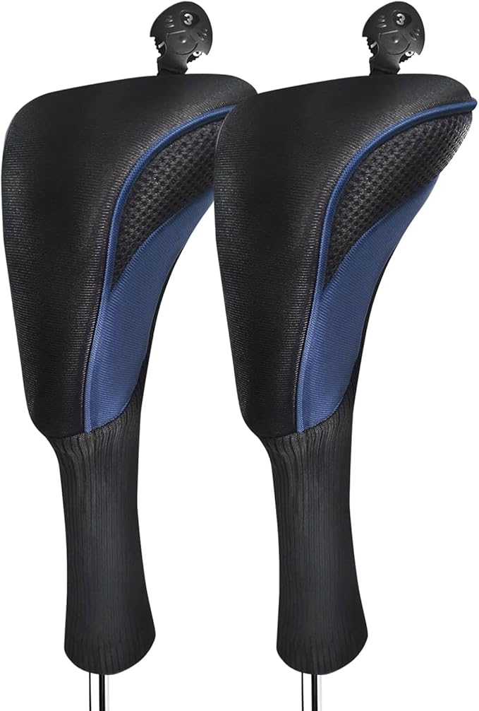 FINGER TEN Golf Club Head Covers for Hybrids Long Headcover Interchangeable Accessories for Ultimate Club Protection