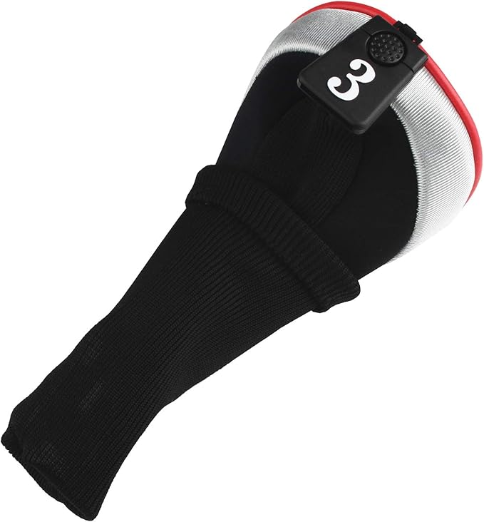Andux 4pcs/Set Mesh Golf 460cc Driver Fairway Wood Club Head Covers Long Neck with No. Tags
