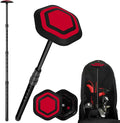 Golf Travel Bag Support Pole,Golf Clubs Protector Travel Bag Support Rod Anti-Impact Umbrella Cover Height Adjustable Golf Bag Accessories,Red