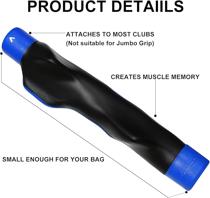 Golf Grip Trainer, Right or Left Handed Golf Training Aid for All Levels of Golfers - Fix Hand Position & Grasp, Master Correct Grip Posture, Golf Accessories