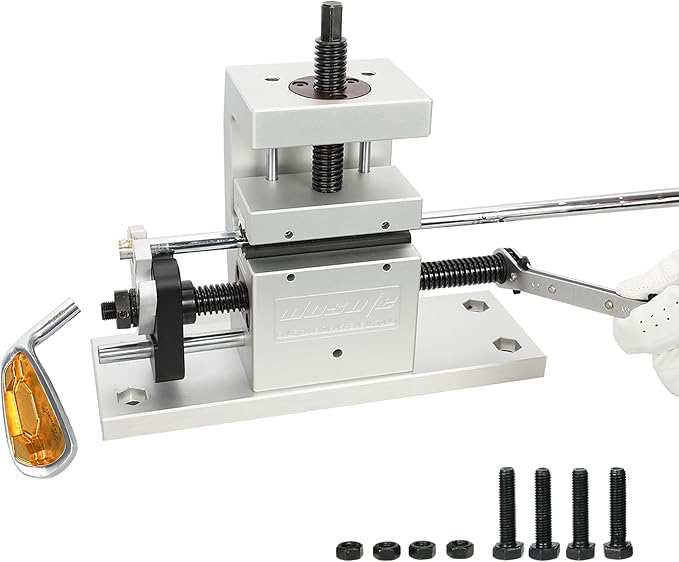 wosofe Golf Vice Clamp, Golf Shaft Kit Ferrules Head Removal Machine, Golf Clubhead Removal Tool, Works Shaft Puller Fitting Workshop Separator Repair Tools for All Club Shafts