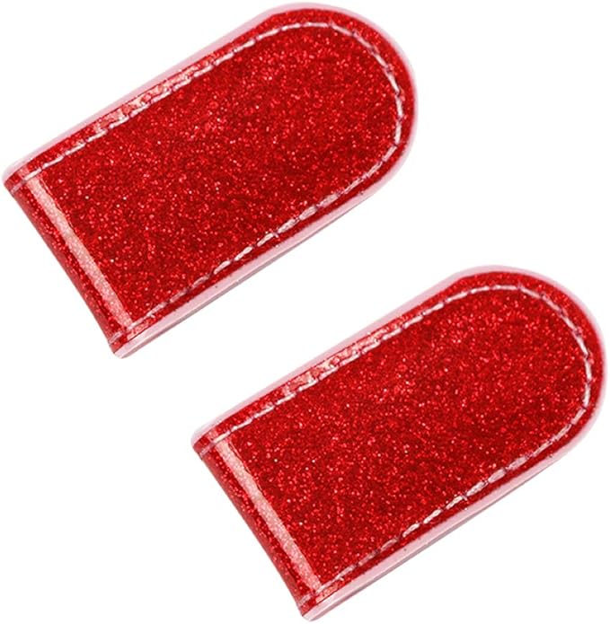 Glitering PVC Golf Hat Clip 2 PCS for Women Golfer