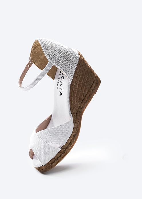 VISCATA Aiguablava Canvas Wedges with Ankle Strap