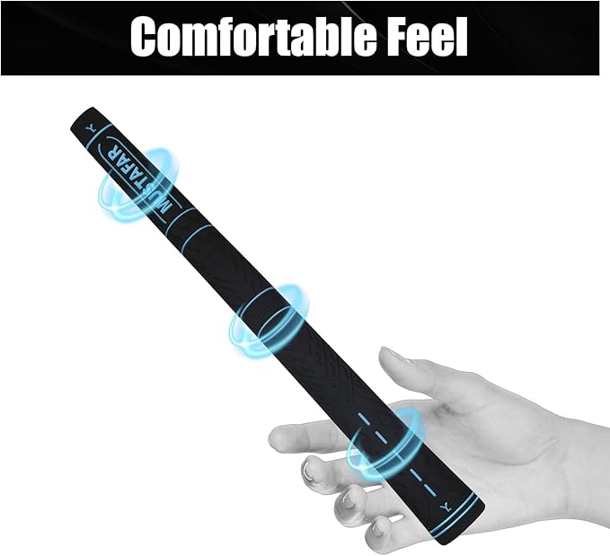 MUSTAFAR Premium Rubber Midsize Golf Grips 13 Pack -Enhanced Traction and Comfortable,Durable Golf Club Grips 4 colors Available