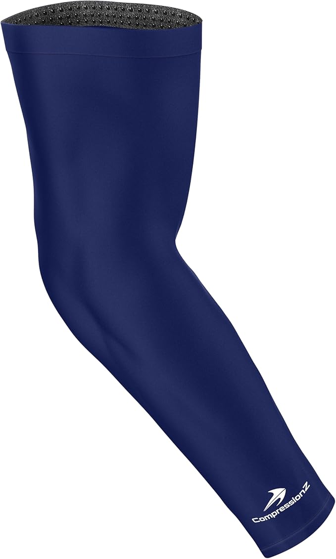 CompressionZ Compression Arm Sleeves for Men & Women| Cooling UV Sun Protection Elbow Pain Relief for All Sports and Recovery