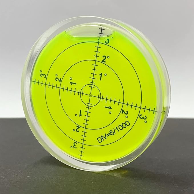 High Precision Circular Bubble Spirit Levels Golf On-Course Accessories Ball Markers for Golf Putting Aid Reader (60x12mm)