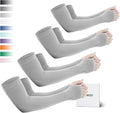 GOUNOD Sun Protection Cooling Arm Sleeves with Thumb Holes - Gardening Outdoors Sports Workouts Sunscreen Arm Sleeves