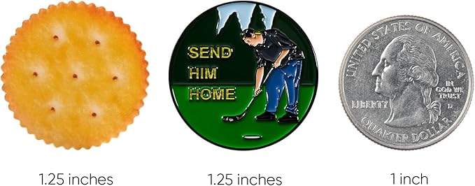 Golf Ball Markers with Hat Clip Box Set - Golf Gifts Golf Accessories for Men and Women Golfers